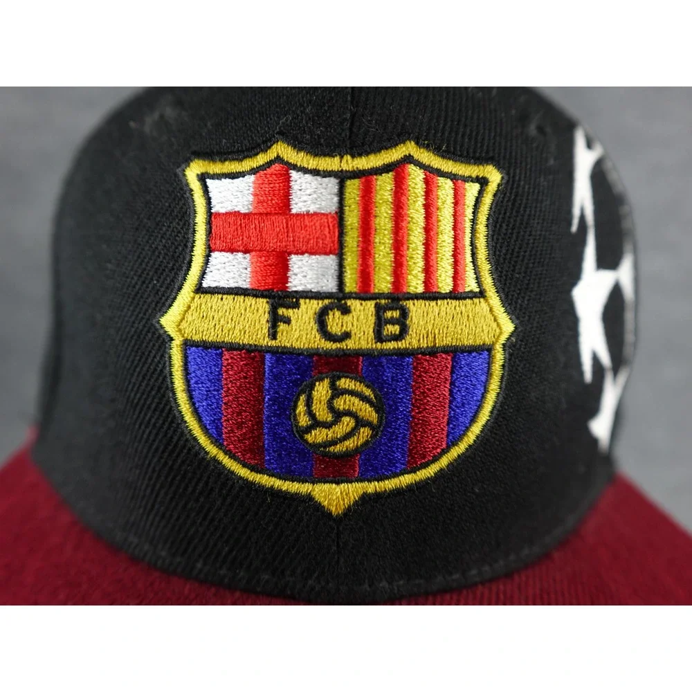 FC Barcelona UEFA Champions League‎ Snapback Hat Black Red Football Soccer